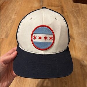 CHICAGO FLAG Baseball CAP Black Front Logo Flag Patch CHI Gray **2 for 20**